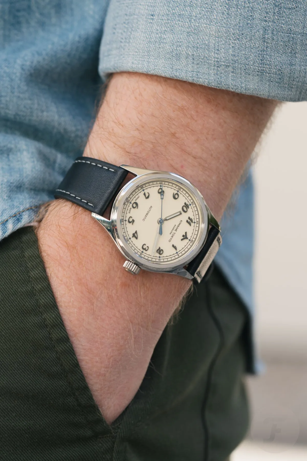 Kiwame Tokyo Mune watch on wrist with elegant design