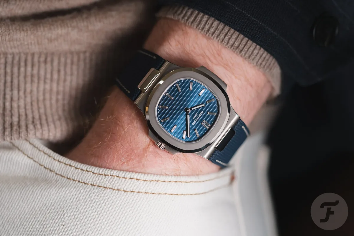Patek Philippe Nautilus ref. 5810/1G-001 with gold bracelet