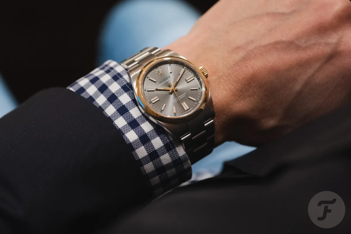 Rolex Oyster Perpetual bracelet detail