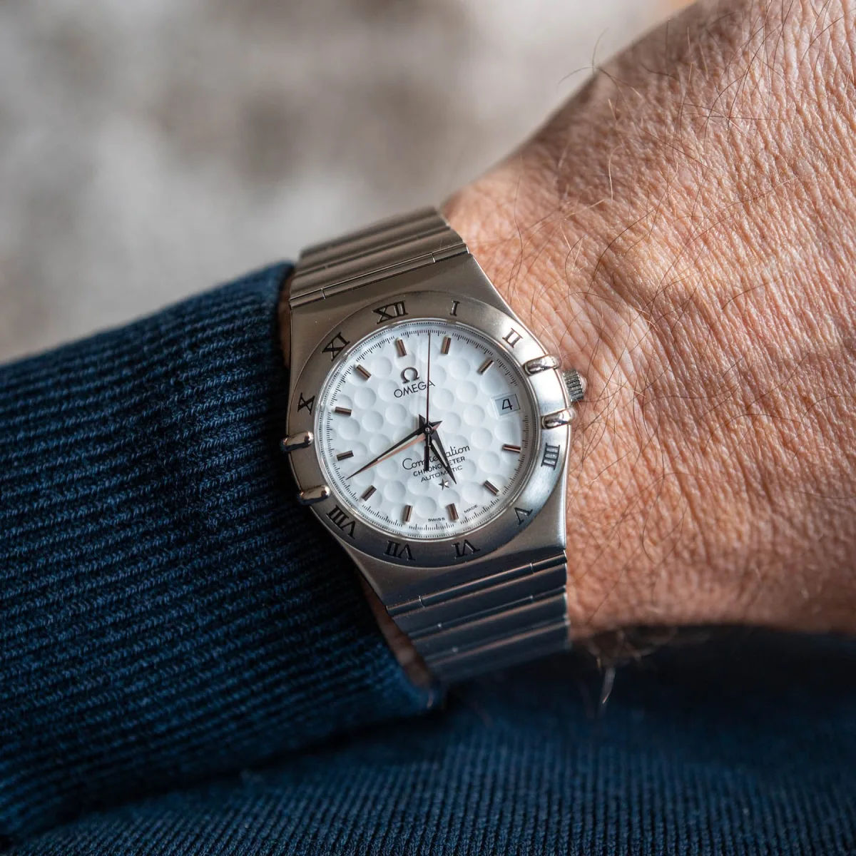 Cindy Crawford and Pierce Brosnan for Omega Constellation