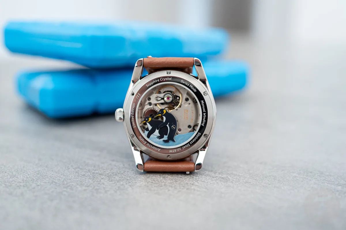 Nivada Grenchen Antarctic Erotic watch movement