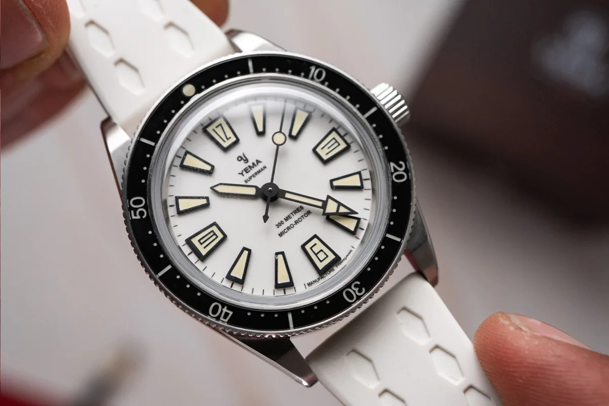 Yema Skin Diver Slim Full Lume luminescent dial