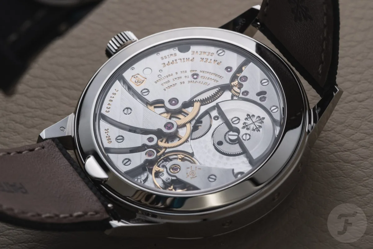 Calendar function layout on Patek Philippe 5236P-011