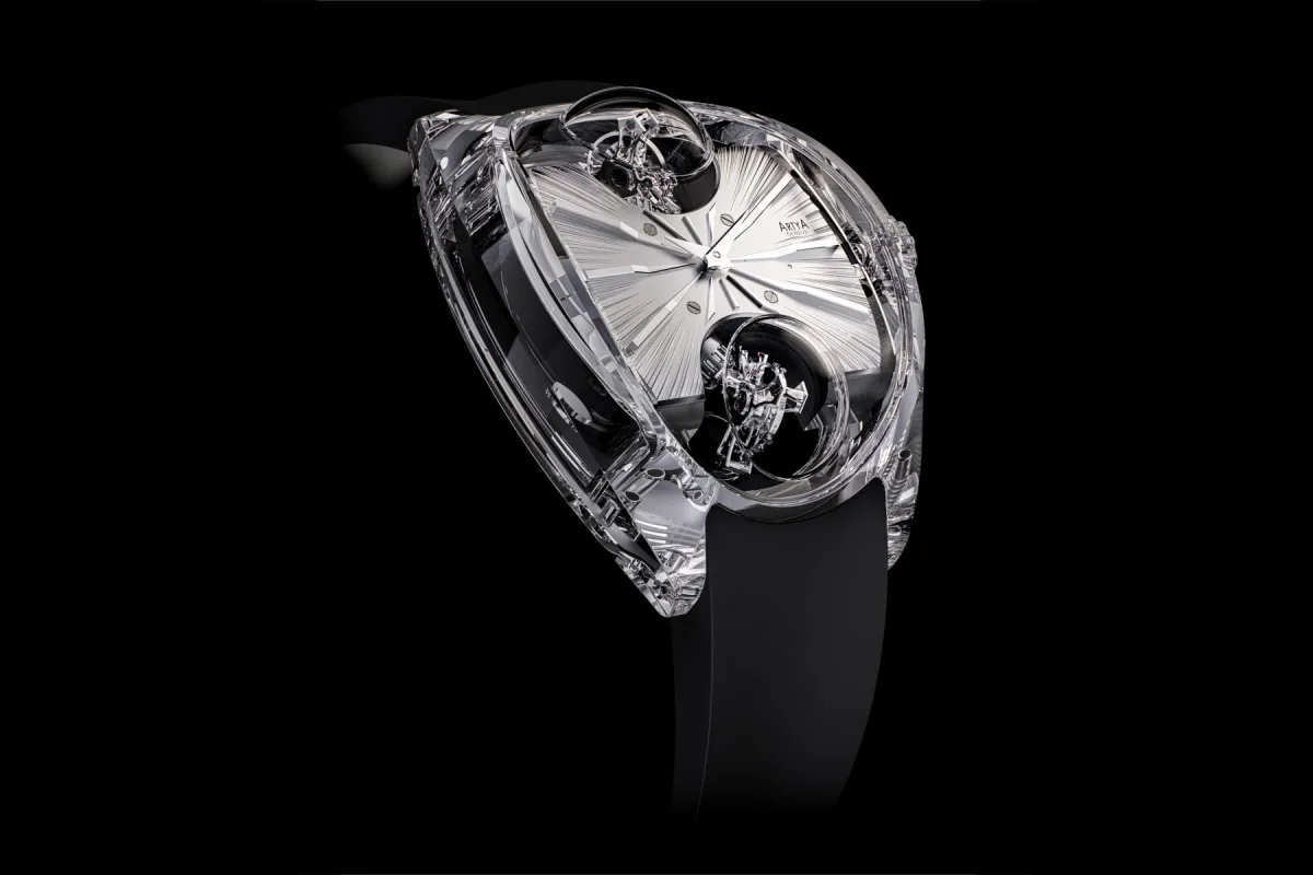 Close-up of ArtyA Complexity's intricate mechanism